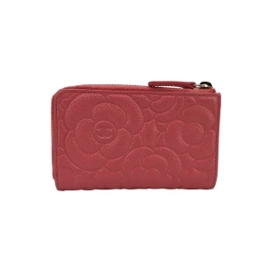 Chanel Key Pouch Camellia Calfskin Pink Chanel Chanel 19