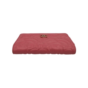 Chanel Key Pouch Camellia Calfskin Pink Chanel Chanel 21