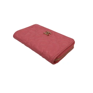 Chanel Key Pouch Camellia Calfskin Pink Chanel Chanel 22