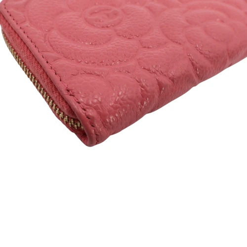 Chanel Key Pouch Camellia Calfskin Pink Chanel Chanel 11