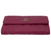 Chanel Flap Camellia Korthållare Fuchsia Chanel Chanel 12
