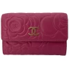 Chanel Flap Camellia Korthållare Fuchsia Chanel Chanel 11