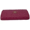 Chanel Flap Camellia Korthållare Fuchsia Chanel Chanel 13