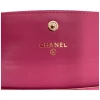 Chanel Flap Camellia Korthållare Fuchsia Chanel Chanel 14