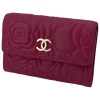 Chanel Flap Camellia Korthållare Fuchsia Chanel Chanel 9