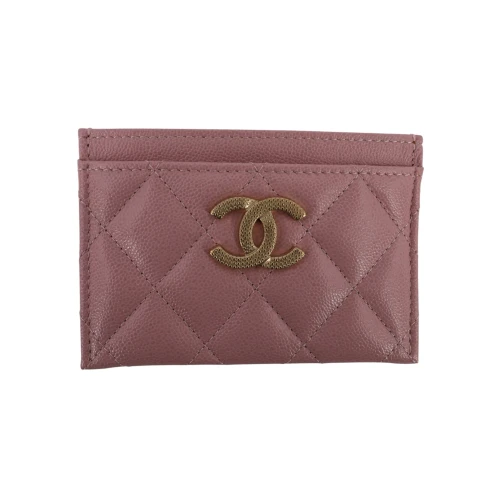 Chanel Kartenetui Kalbsleder Rosa GHW Chanel Chanel Chanel Kartenetui Kalbsleder Rosa GHW Chanel Chanel