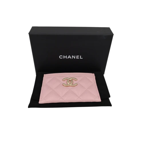 Chanel Kartenetui Kalbsleder Rosa GHW Chanel Chanel 2 Chanel Kartenetui Kalbsleder Rosa GHW Chanel Chanel 2