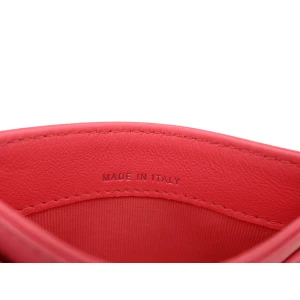 Chanel Card Holder Lambskin Coral Pink Chanel Chanel 24