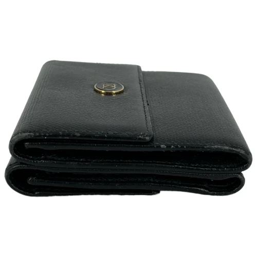 Chanel Coco Trifold Wallet Black Chanel Chanel 7