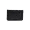 Chanel Wallet on Chain WOC Pelle di agnello Nera Chanel Chanel 20