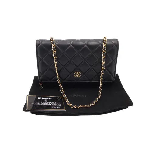 Chanel Wallet on Chain WOC Pelle di agnello Nera Chanel Chanel 3