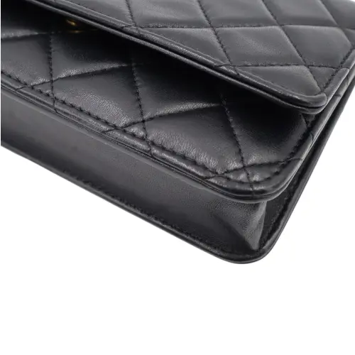 Chanel Wallet on Chain WOC Pelle di agnello Nera Chanel Chanel 9