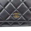 Chanel Wallet on Chain WOC Pelle di agnello Nera Chanel Chanel 25