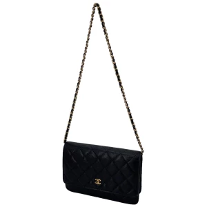 Chanel Wallet on Chain WOC Pochette Calfskin Black Chanel Chanel 25