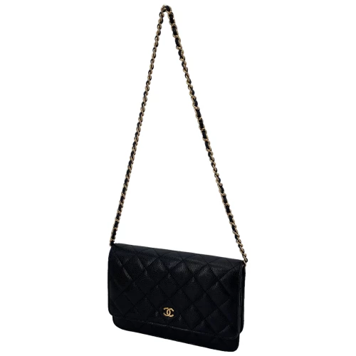 Chanel Wallet on Chain WOC Pochette Calfskin Black Chanel Chanel 8
