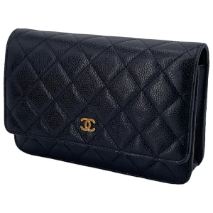 Chanel Wallet on Chain WOC Pochette Calfskin Black Chanel Chanel 24