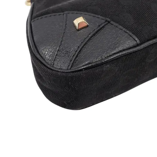 Gucci GG Canvas Nail Chain Pochette Black Gucci Gucci 11 Gucci GG Canvas Nail Chain Pochette Black Gucci Gucci 11
