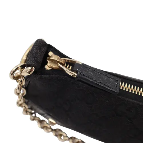 Gucci GG Canvas Nail Chain Pochette Black Gucci Gucci 13 Gucci GG Canvas Nail Chain Pochette Black Gucci Gucci 13