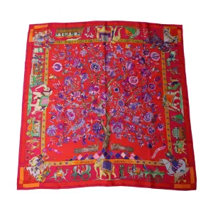 Hermès Carré 90 Fantaisies Indiennes Silk Hermès Hermes 18