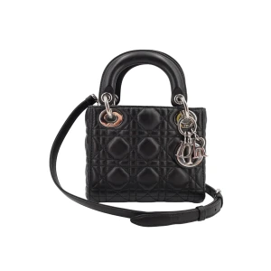 Christian Dior Lady Dior Mini Cannage Black