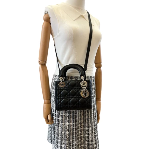 Christian Dior Lady Dior Mini Cannage Black