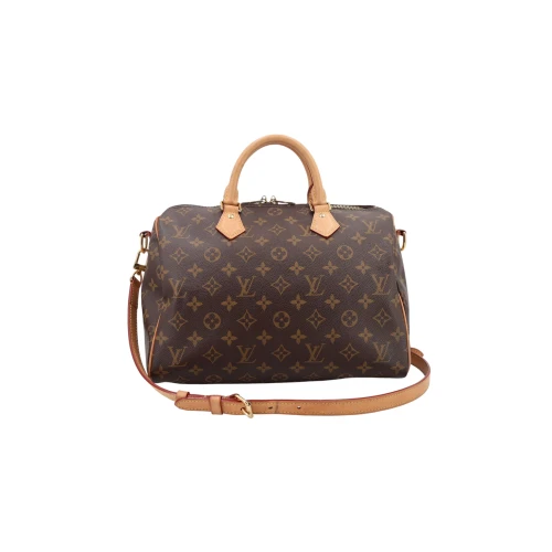 Louis Vuitton Speedy 30 Bandouliere Monogram Canvas Carrier bags Louis Vuitton