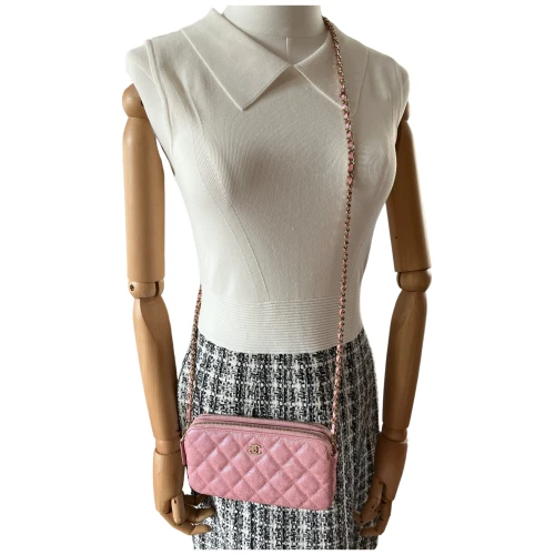 Chanel Double Zip Wallet on Chain WOC Iridescent Rosa Chanel Chanel 2 Chanel Double Zip Wallet on Chain WOC Iridescent Rosa Chanel Chanel 2