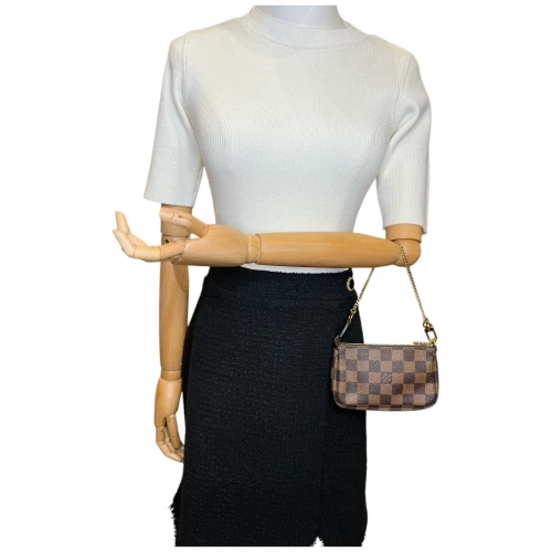 Louis Vuitton Mini Pochette Accessories Damier Ebene Handbags Louis Vuitton 5