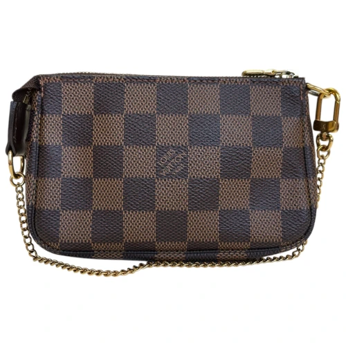 Louis Vuitton Mini Pochette Accessories Damier Ebene Handbags Louis Vuitton 9