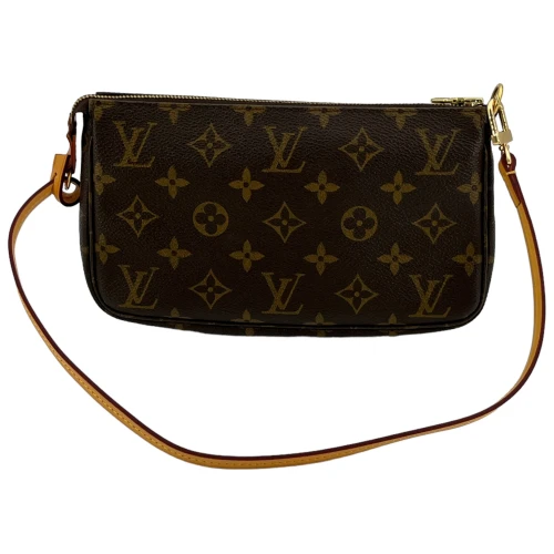 Leather shoulder strap for clutch bag accessories Light brown Shoulder Straps Shoulder strap Louis Vuitton Pochette Accessories 2