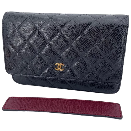 Chanel Wallet on Chain WOC Pochette Calfskin Black Chanel Chanel 20
