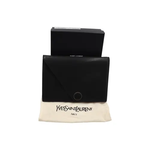 Yves Saint Laurent Vintage Clutch Schwarz Handtaschen Saint Laurent 7