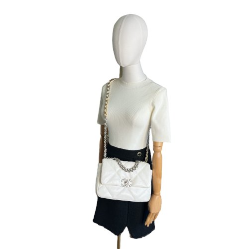 Chanel 19 Small Cream White Sale Chanel 2