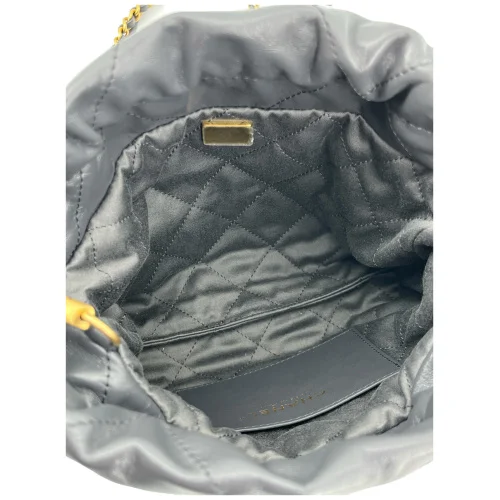 Chanel 22 Mini Lambskin Gray GHW