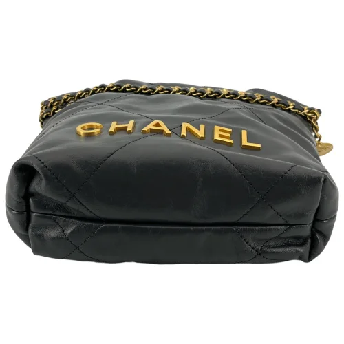 Chanel 22 Mini Lambskin Gray GHW