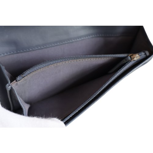 Chanel Bifold Geldbörse Lammleder Blau