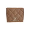 Chanel Geldbörse Kalbsleder Dunkelbeige Chanel Chanel 13