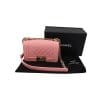 Chanel Boy Small Caviarleder Rosa Chanel Chanel 21