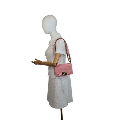 Chanel Boy Small Caviarleder Rosa Chanel Chanel 2