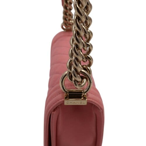 Chanel Boy Small Caviarleder Rosa Chanel Chanel 13