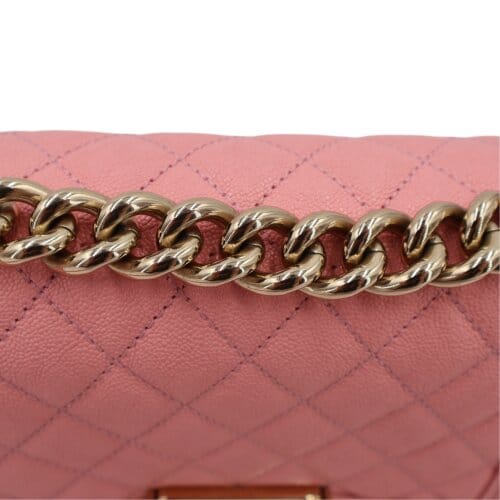 Chanel Boy Small Caviarleder Rosa Chanel Chanel 12