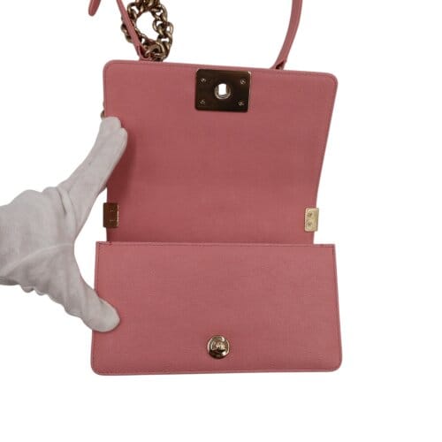 Chanel Boy Small Caviarleder Rosa Chanel Chanel 15