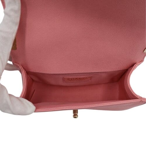 Chanel Boy Small Caviarleder Rosa Chanel Chanel 16