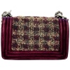 Chanel Boy Small Paris-Édimbourg Tweed Bordeaux Chanel Chanel 24 Chanel Boy Small Paris-Édimbourg Tweed Bordeaux Chanel Chanel 24
