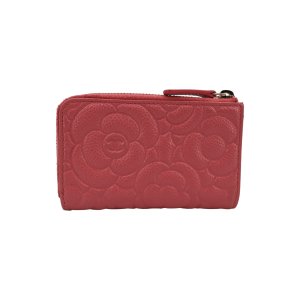 Chanel Schüsseletui Camellia Kalbsleder Rosa