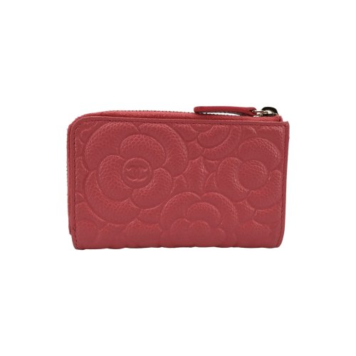Chanel Schüsseletui Camellia Kalbsleder Rosa