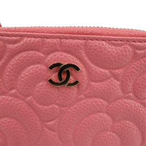 Chanel Schüsseletui Camellia Kalbsleder Rosa