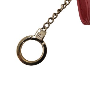 Chanel Schüsseletui Camellia Kalbsleder Rosa