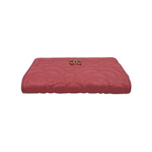 Chanel Schüsseletui Camellia Kalbsleder Rosa