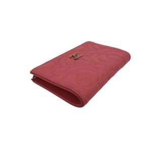 Chanel Schüsseletui Camellia Kalbsleder Rosa